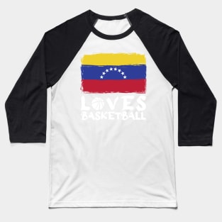 Venezuela Loves Basketball Baseball T-Shirt